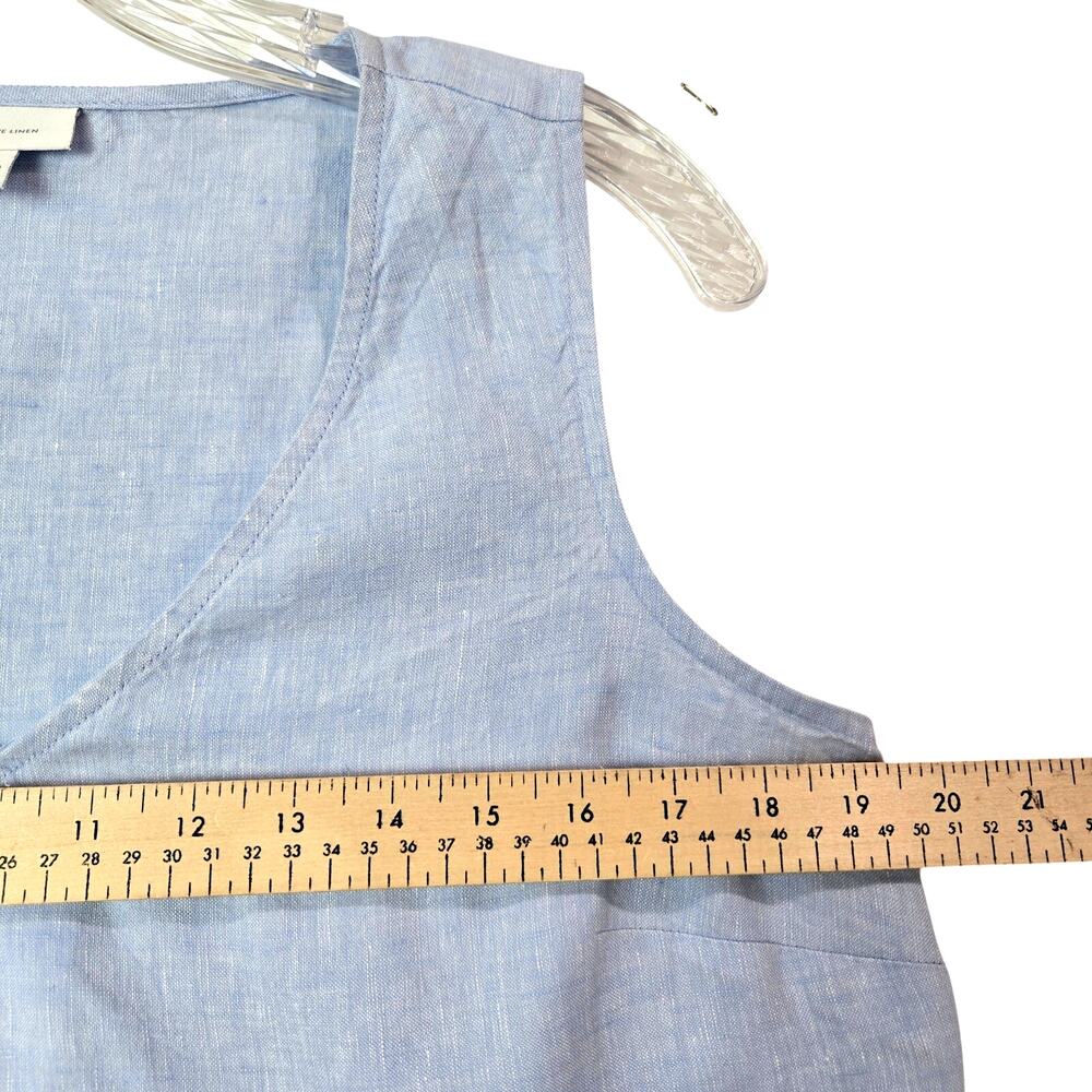 J. Jill Love Linen 100% Linen Shift Dress Red White Blue NWOT Sleeveless  #905 - Picture 7 of 11